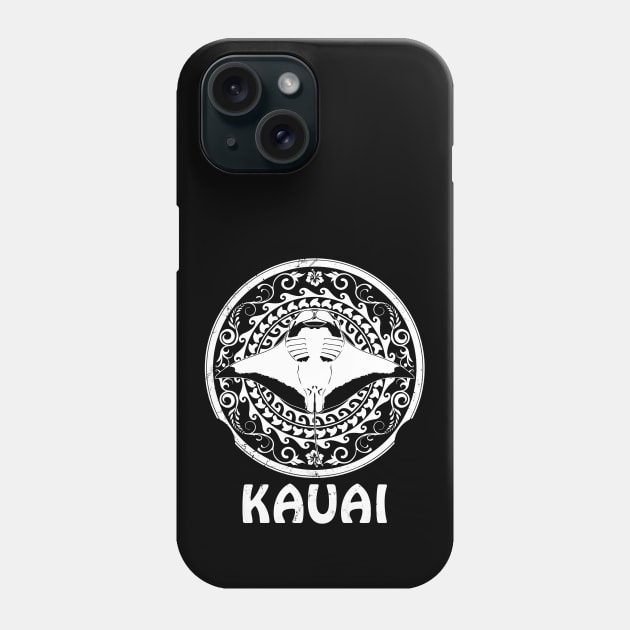Manta Ray Shield of Kauai Phone Case by NicGrayTees