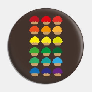 Rainbow cupcakes Pin