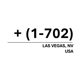 Las Vegas, NV Area Code 702 Contact Design T-Shirt