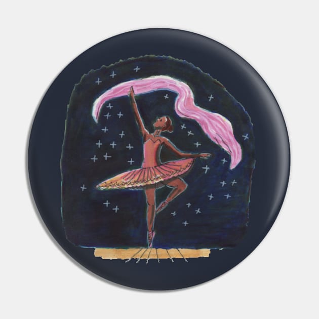 Dancing Ballerina Pin by Mila-Ola_Art