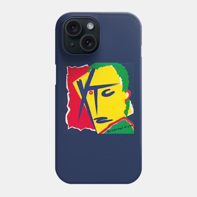 XTC - Drum and Wires Phone Case by The Bing Bong art