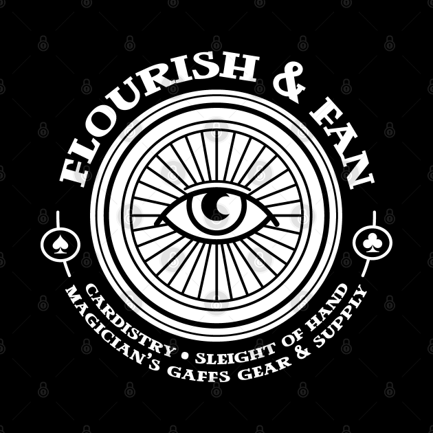 Cardistry Sleight of Hand Flourish and Fan All Seeing Eye Logo by Huhnerdieb Apparel