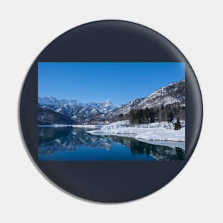 Winter Landscape at Lake Barcis, Italy Pin