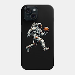 Astronaut Playing Basketball Phone Case