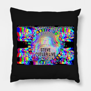 stever trippy glitchy  graphic Pillow