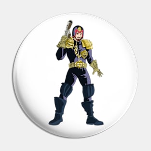 Judge Dredd Unmasked Pin