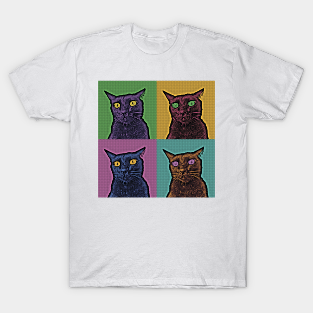 Discover Cat Warhol Style - Cat - T-Shirt