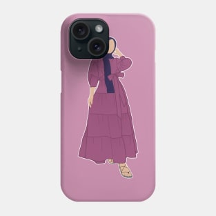 Hijabi in a cute dress Phone Case