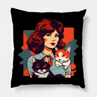 A Full Time Cat Mom - Purrfect Cat Mother Pillow