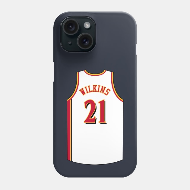 Dominique Wilkins Atlanta Jersey Qiangy Phone Case by qiangdade