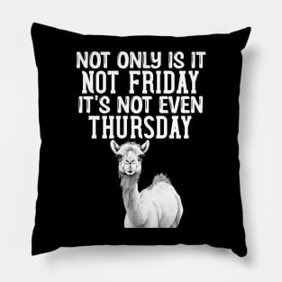 Hump Day Is Wednesday Not Only Is It Not Friday It's Not Even Thursday Pillow