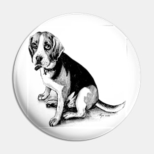 Ned the Beagle Pin