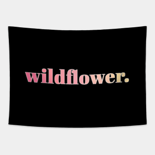 Wildflower red yellow gradient Tapestry