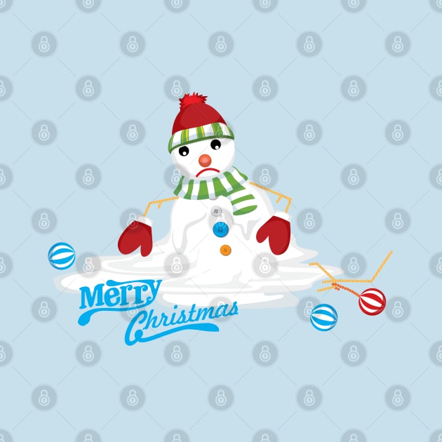 merry christmas melting snowman by gossiprag