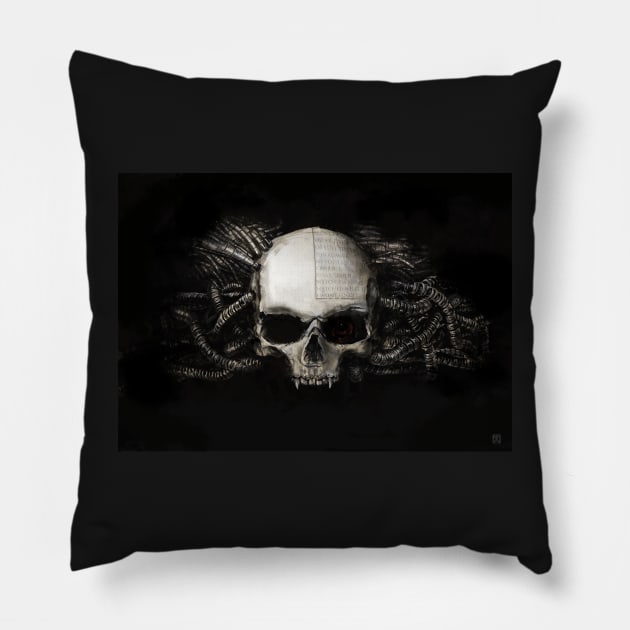 Servo Skull Pillow by LonelyWinters