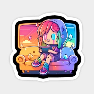 Gamer - Chibi Girl Magnet