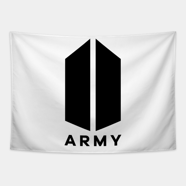 BTS ARMY LOGO - Bts Bangtan Boys Kim Taehyung V Jin Kim - Tapestry