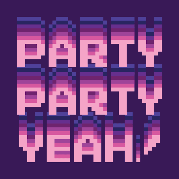 Party party yeah! Cute colors and pixels! by WildEggplant