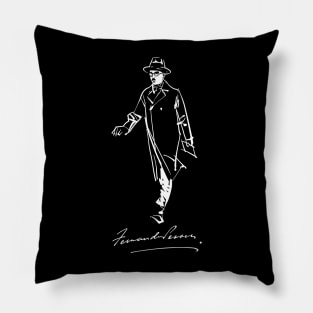 Fernando Pessoa-Portuguese poet, Literature, poetry Pillow