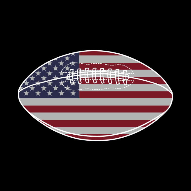 American Football Flag by Miranda Nelson