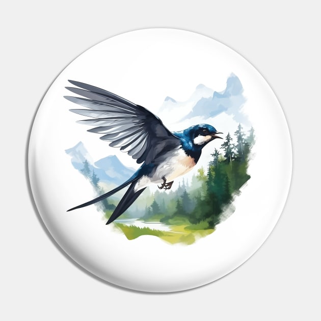 Swallow Bird Pin by zooleisurelife