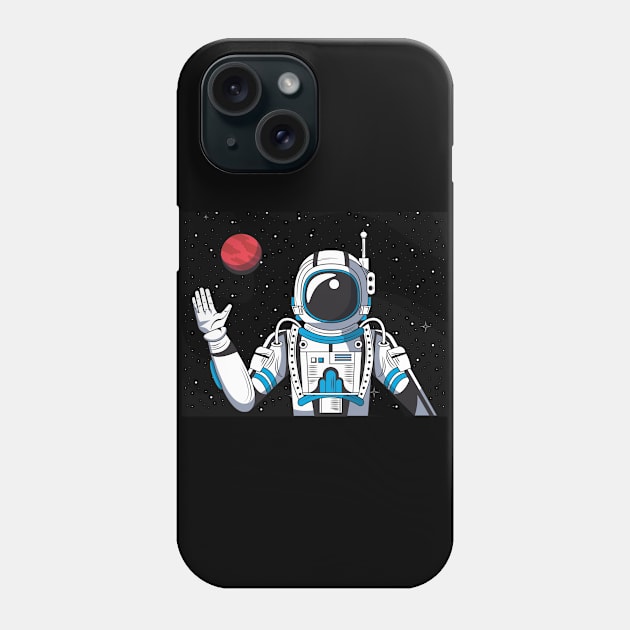 Astronaut Lover Design Phone Case by Utopia Shop