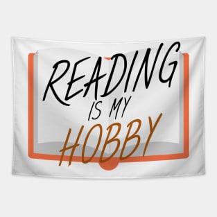 Bookworm reading is my hobby Tapestry