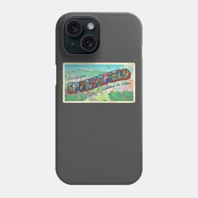 Visit Springfield! Phone Case by kvothewordslinger