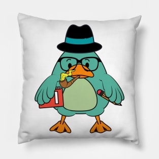 Duck Detective Pillow