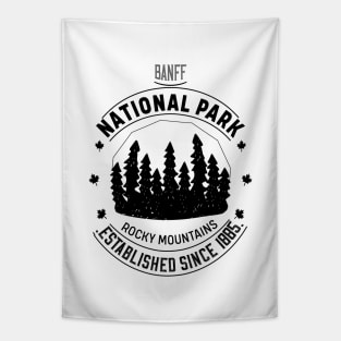 Retro Banff National Park Tapestry