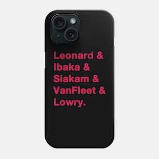 2019 Raptors Greats Red Phone Case