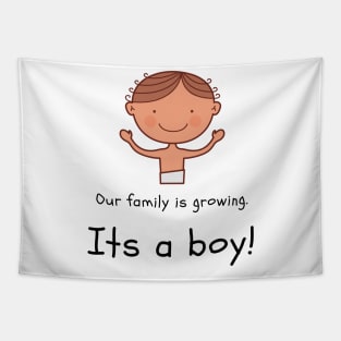 Love this 'Our family is growing. Its a boy' t-shirt! Tapestry