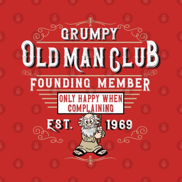 Grumpy Old man Club by Alema Art