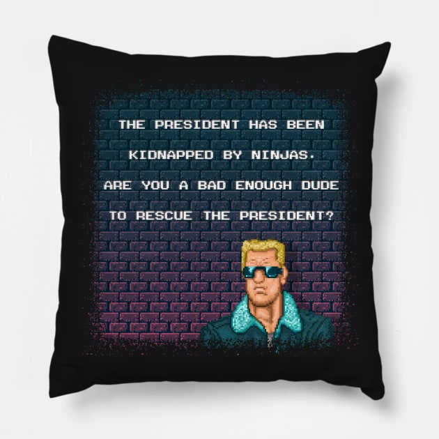 Are You a Bad Enough Dude? Pillow by Kari Likelikes