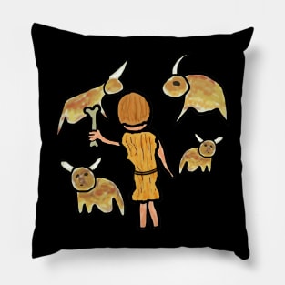 Cave Painting Pillow