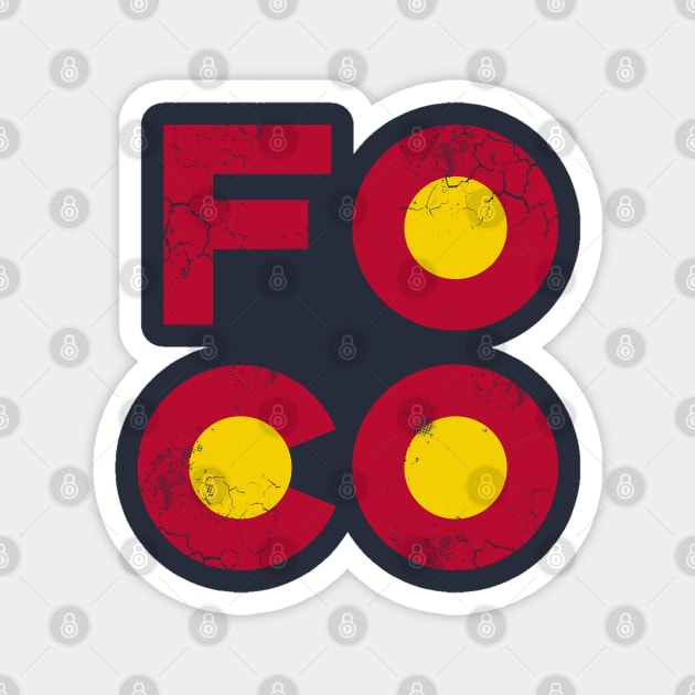 Fort Collins FOCO Colorado Magnet by E