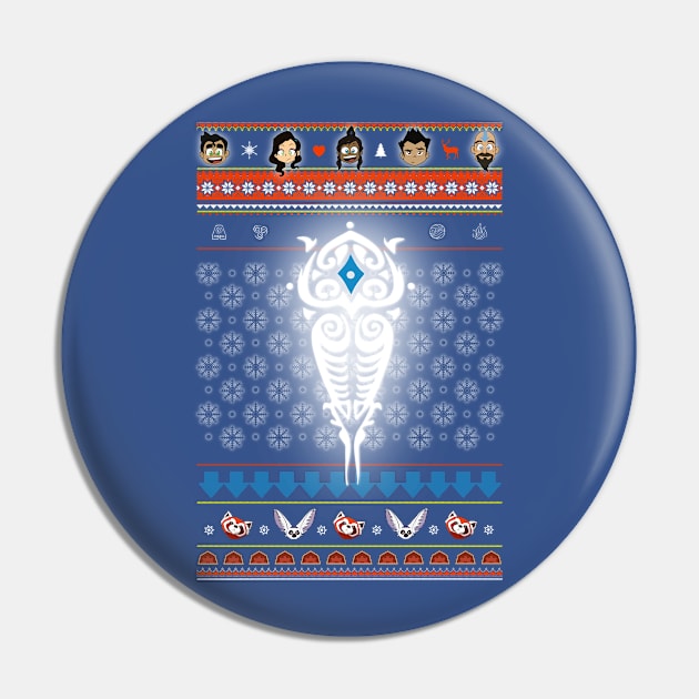 Legend of Korra Christmas Chibis Pin by PurpleMoose