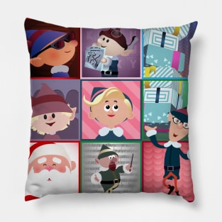 Rudolph - Elf Squares Pillow