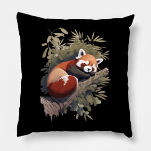 Sleeping Red Panda Pillow