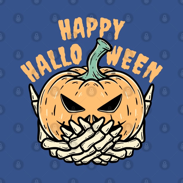 Happy Halloween Pumpkin by Pongatworks Store