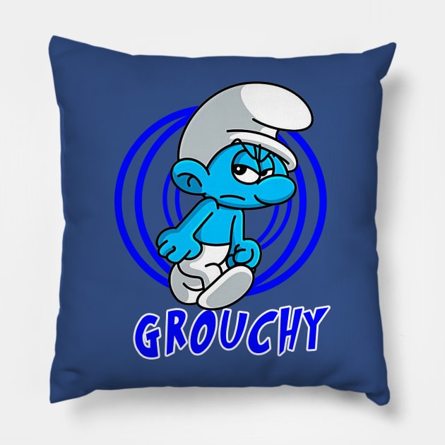 grouchy Pillow by  consumepodcast