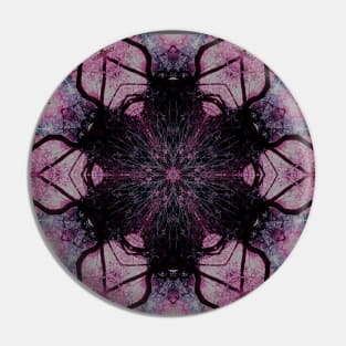 Stunning Pink and Black Textile Pattern With Black Tree Branches Pin