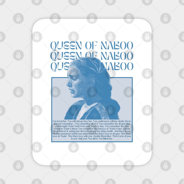 Padme Queen of Naboo Magnet by fiatluxillust