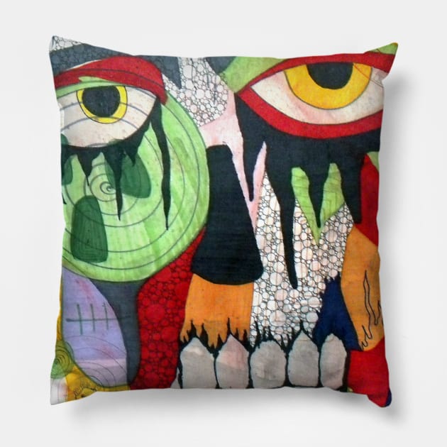 Smile at Fear Pillow by AleHouseDrae