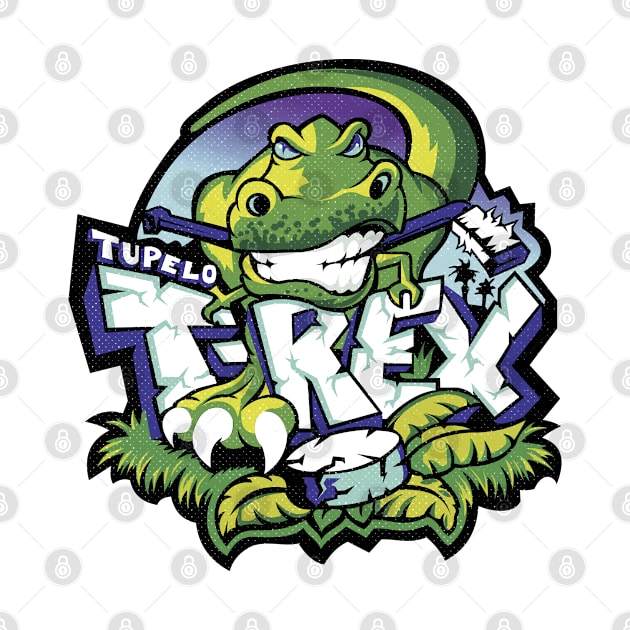 Vintage Tupelo T-Rex Hockey 1998 by LocalZonly