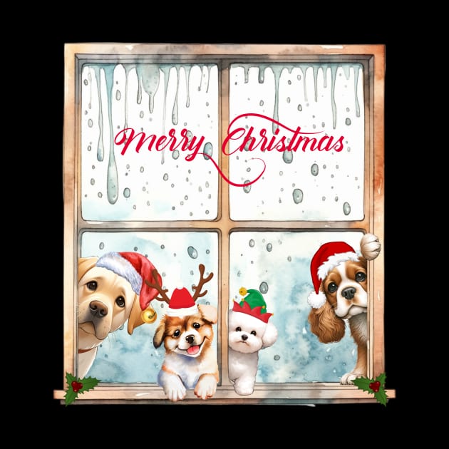 Merry Christmas from Cute furry friends by TextureMerch