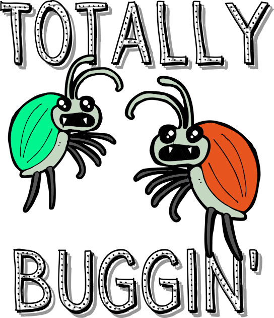 Totally Buggin Kids T-Shirt by MinnieWilks