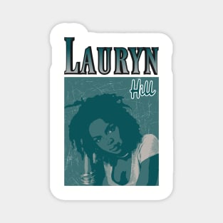 lauryn hill green vintage poster Magnet