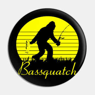 Bassquatch Bigfoot Pin