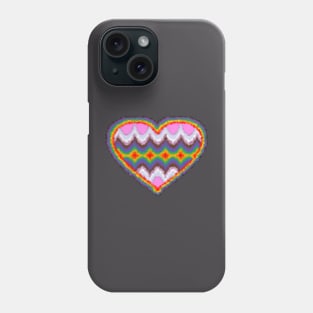 Big Fluffy Rainbow Heart Phone Case